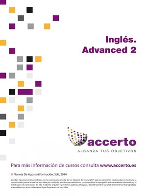 cover image of Inglés. Advanced 2